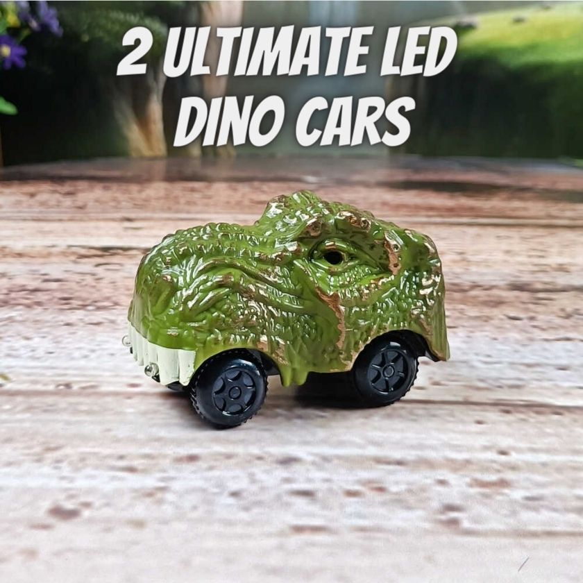 LED Dino TrackSet Cars