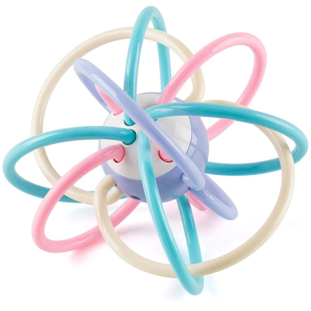2 in 1 Sensory Rattle & Teether Toy