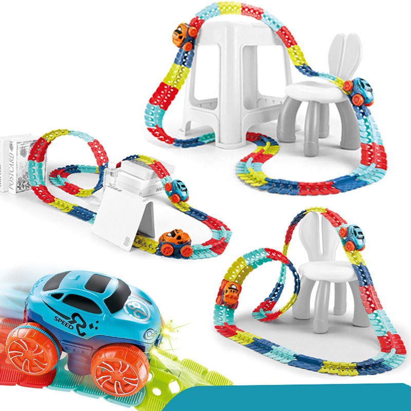 BrightRise Rollercoaster RaceCar Track Set